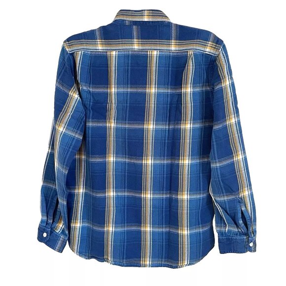 Wallace & Barnes Plaid Flannel Button Down Shirt Men's Large Gorpcore Outdoor - Picture 2 of 7